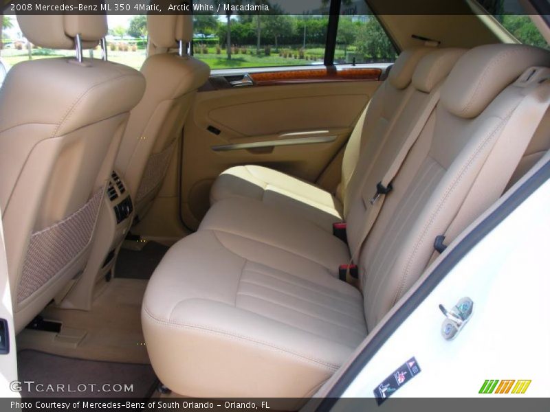 Arctic White / Macadamia 2008 Mercedes-Benz ML 350 4Matic