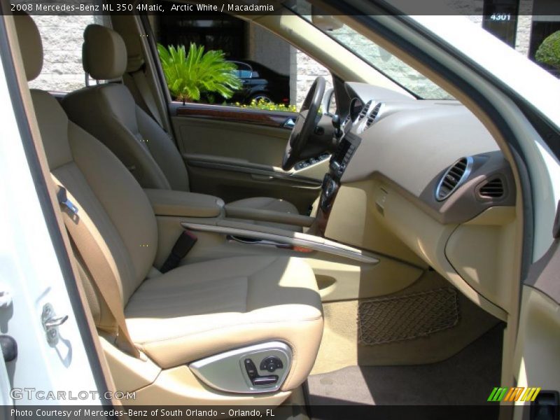 Arctic White / Macadamia 2008 Mercedes-Benz ML 350 4Matic
