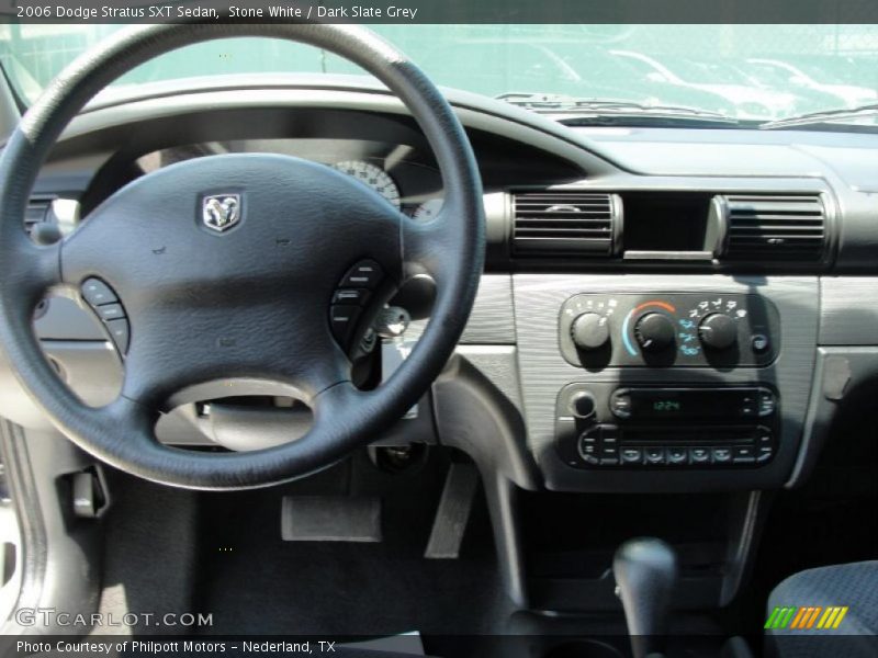Stone White / Dark Slate Grey 2006 Dodge Stratus SXT Sedan