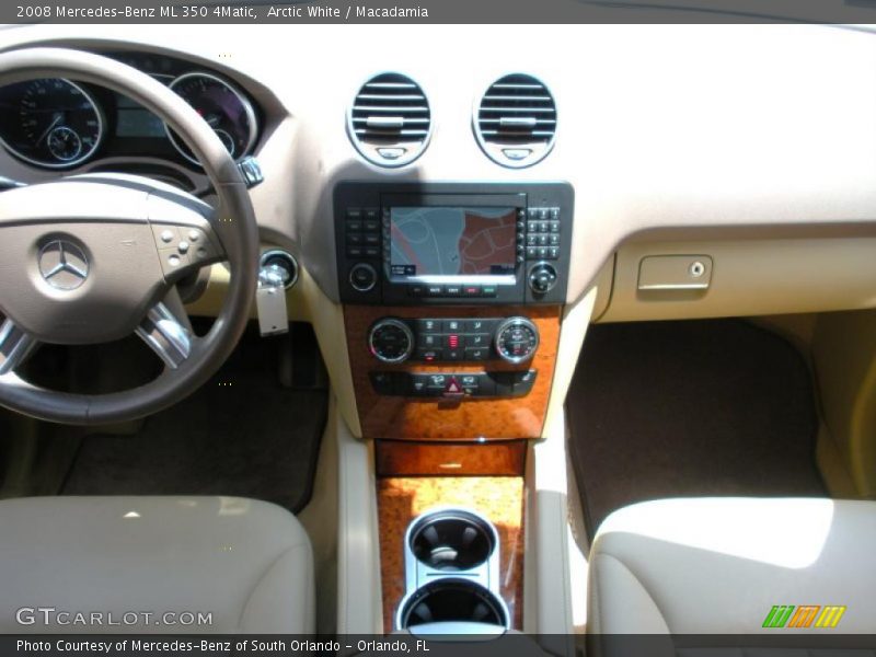 Arctic White / Macadamia 2008 Mercedes-Benz ML 350 4Matic