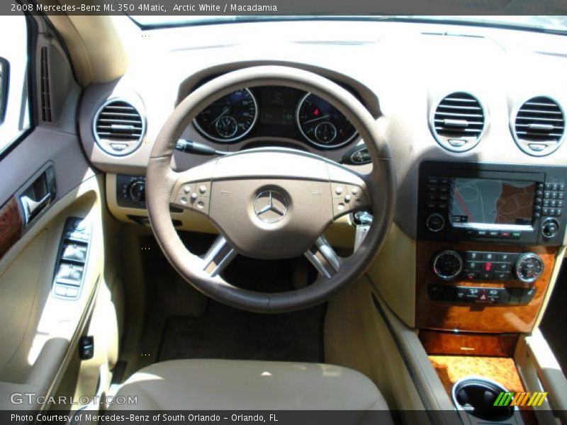 Arctic White / Macadamia 2008 Mercedes-Benz ML 350 4Matic