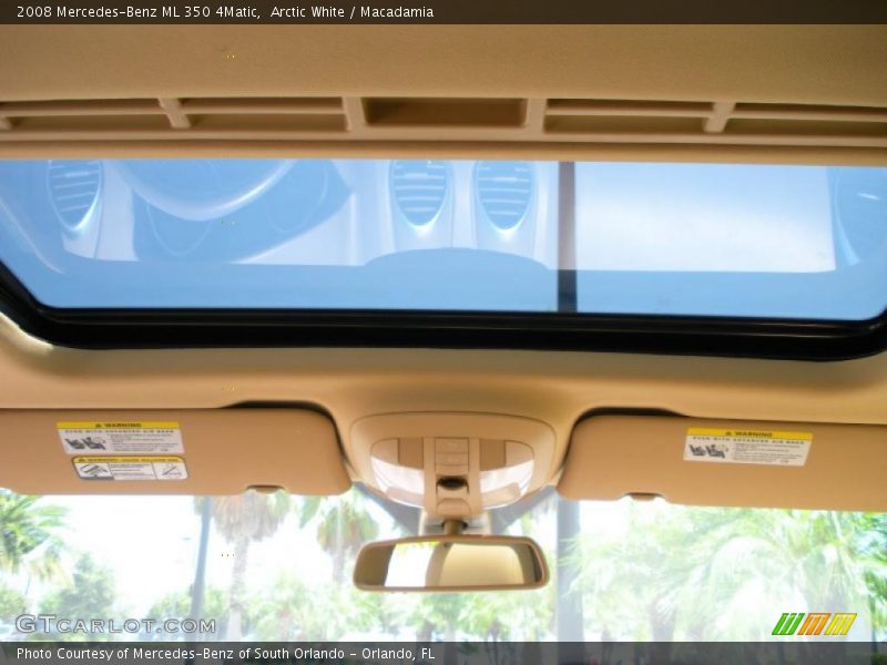 Arctic White / Macadamia 2008 Mercedes-Benz ML 350 4Matic