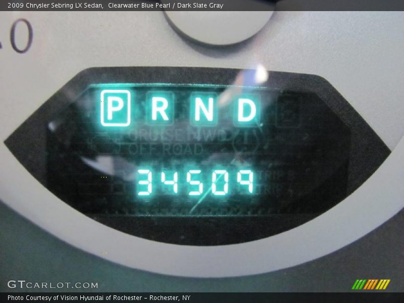 Clearwater Blue Pearl / Dark Slate Gray 2009 Chrysler Sebring LX Sedan