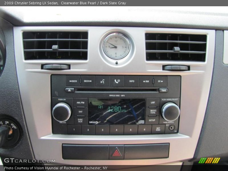 Clearwater Blue Pearl / Dark Slate Gray 2009 Chrysler Sebring LX Sedan