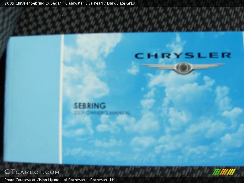 Clearwater Blue Pearl / Dark Slate Gray 2009 Chrysler Sebring LX Sedan