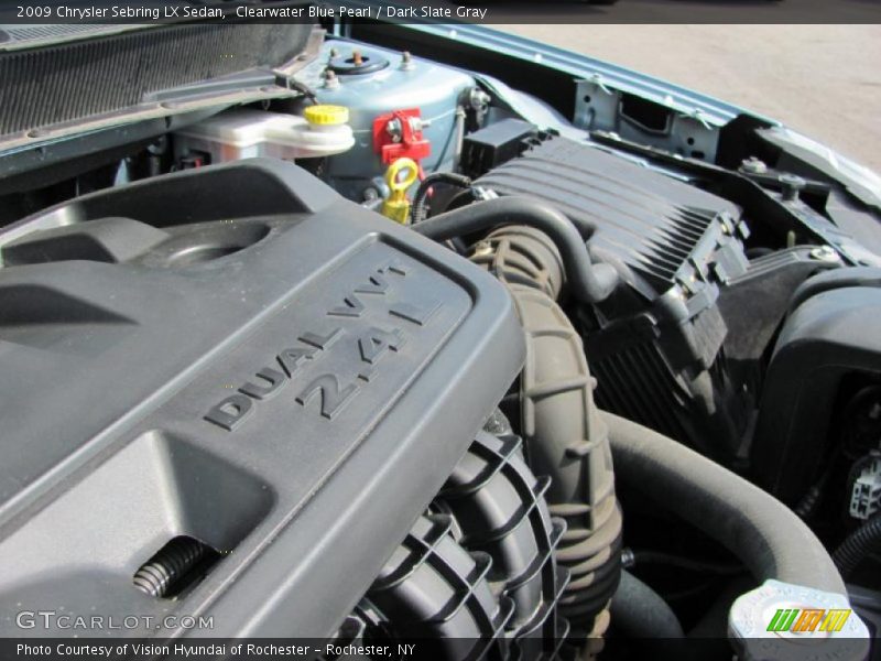 Clearwater Blue Pearl / Dark Slate Gray 2009 Chrysler Sebring LX Sedan