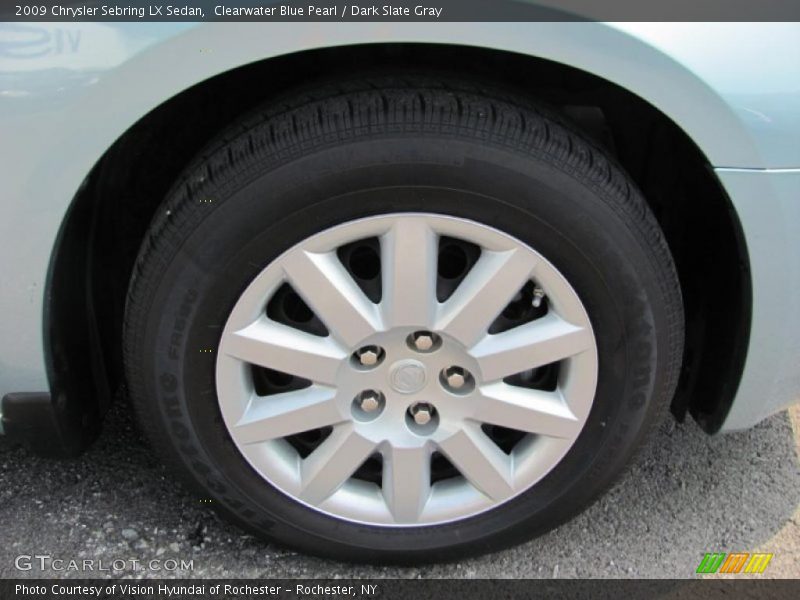 Clearwater Blue Pearl / Dark Slate Gray 2009 Chrysler Sebring LX Sedan