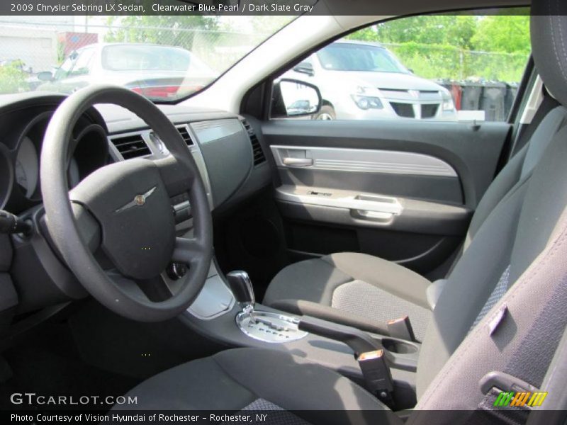 Clearwater Blue Pearl / Dark Slate Gray 2009 Chrysler Sebring LX Sedan