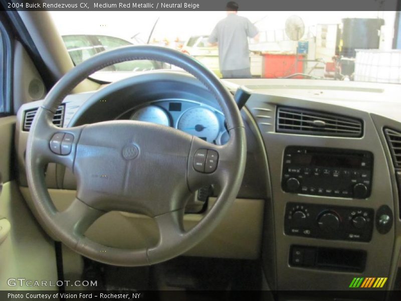 Medium Red Metallic / Neutral Beige 2004 Buick Rendezvous CX