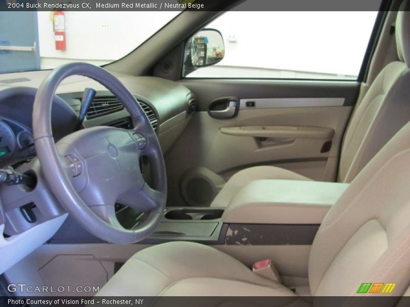 Medium Red Metallic / Neutral Beige 2004 Buick Rendezvous CX