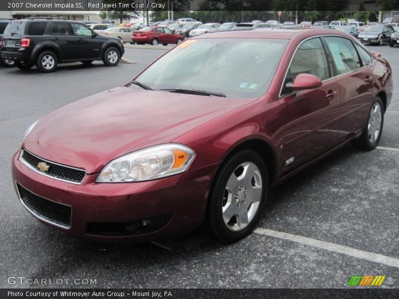 Red Jewel Tint Coat / Gray 2007 Chevrolet Impala SS