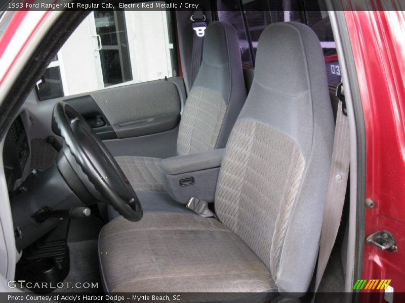 Electric Red Metallic / Grey 1993 Ford Ranger XLT Regular Cab