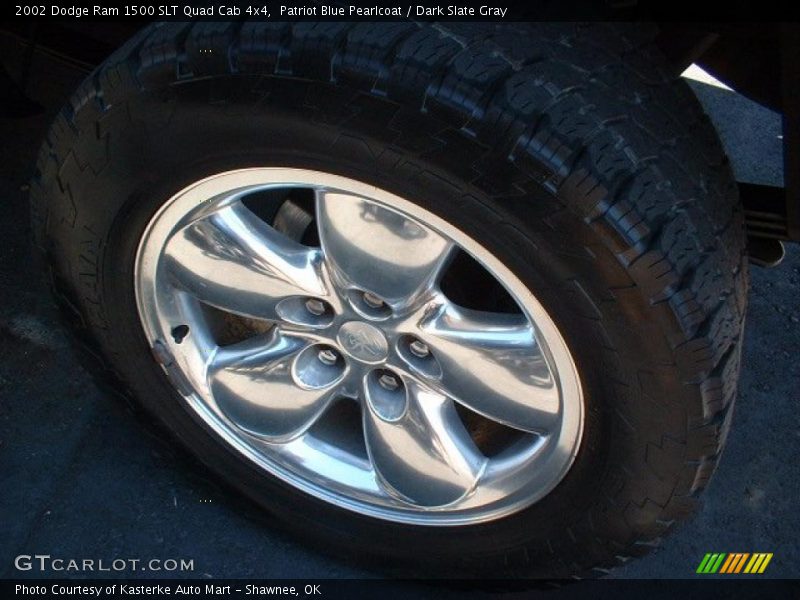 Patriot Blue Pearlcoat / Dark Slate Gray 2002 Dodge Ram 1500 SLT Quad Cab 4x4