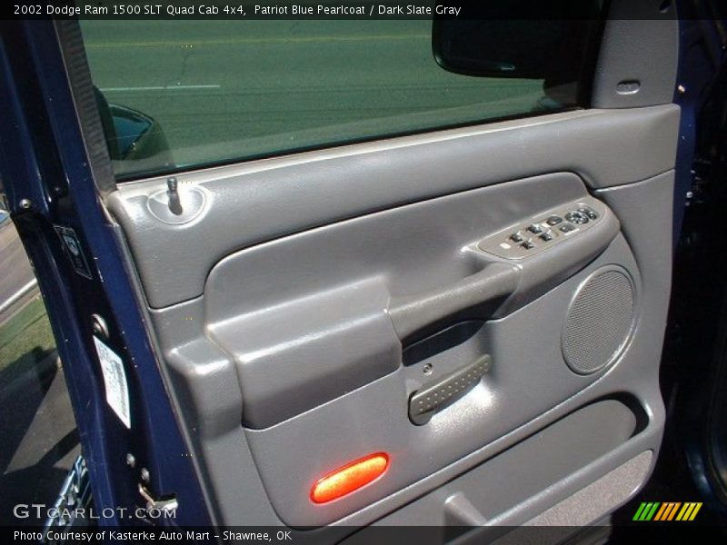Patriot Blue Pearlcoat / Dark Slate Gray 2002 Dodge Ram 1500 SLT Quad Cab 4x4