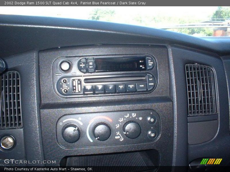 Patriot Blue Pearlcoat / Dark Slate Gray 2002 Dodge Ram 1500 SLT Quad Cab 4x4