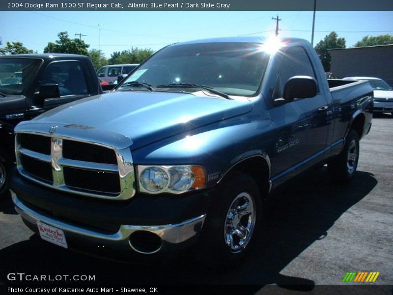 Atlantic Blue Pearl / Dark Slate Gray 2004 Dodge Ram 1500 ST Regular Cab