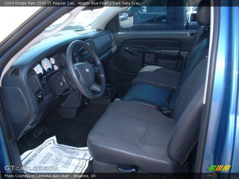 Atlantic Blue Pearl / Dark Slate Gray 2004 Dodge Ram 1500 ST Regular Cab