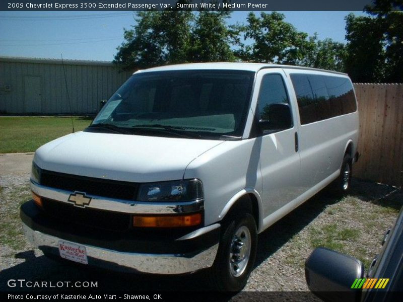 Summit White / Medium Pewter 2009 Chevrolet Express 3500 Extended Passenger Van