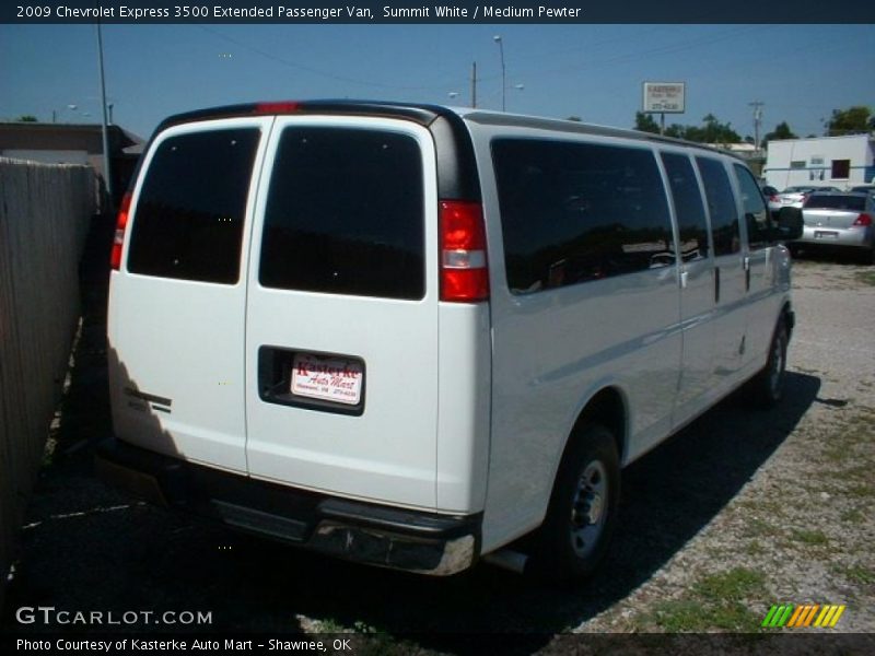 Summit White / Medium Pewter 2009 Chevrolet Express 3500 Extended Passenger Van