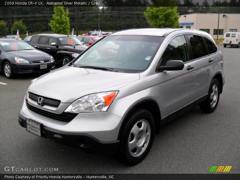 Alabaster Silver Metallic / Gray 2009 Honda CR-V LX