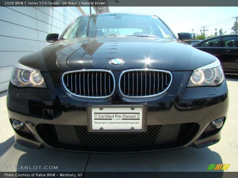 Jet Black / Natural Brown 2008 BMW 5 Series 550i Sedan