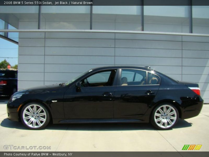 Jet Black / Natural Brown 2008 BMW 5 Series 550i Sedan
