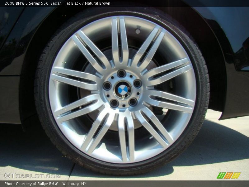 Jet Black / Natural Brown 2008 BMW 5 Series 550i Sedan