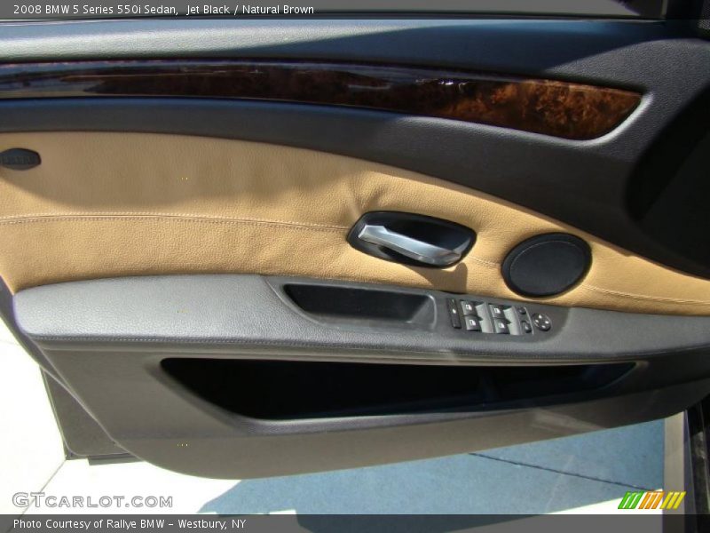 Jet Black / Natural Brown 2008 BMW 5 Series 550i Sedan