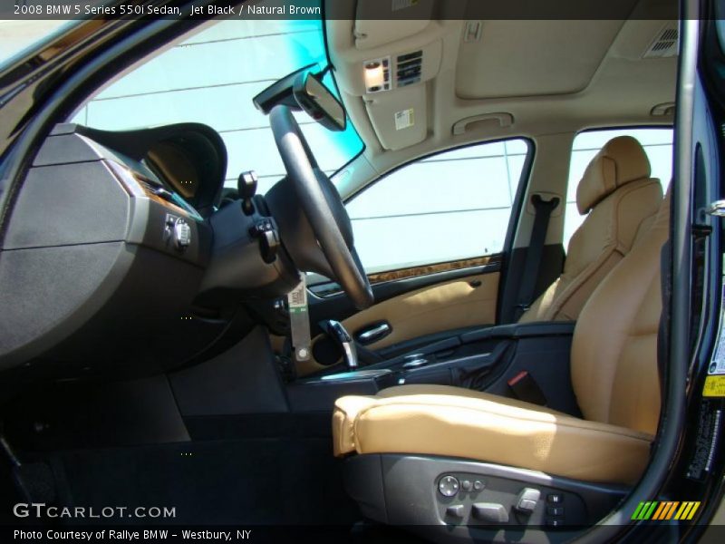 Jet Black / Natural Brown 2008 BMW 5 Series 550i Sedan