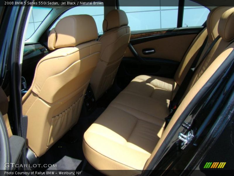 Jet Black / Natural Brown 2008 BMW 5 Series 550i Sedan