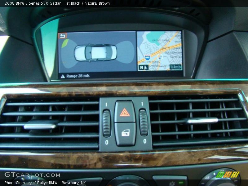 Jet Black / Natural Brown 2008 BMW 5 Series 550i Sedan