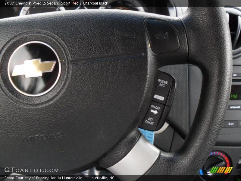 Sport Red / Charcoal Black 2007 Chevrolet Aveo LS Sedan