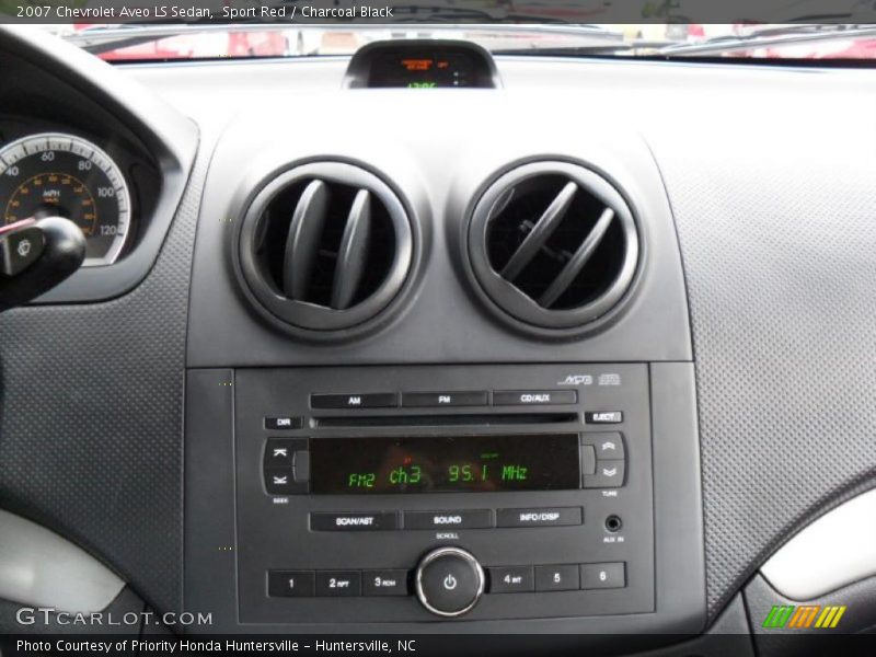 Sport Red / Charcoal Black 2007 Chevrolet Aveo LS Sedan