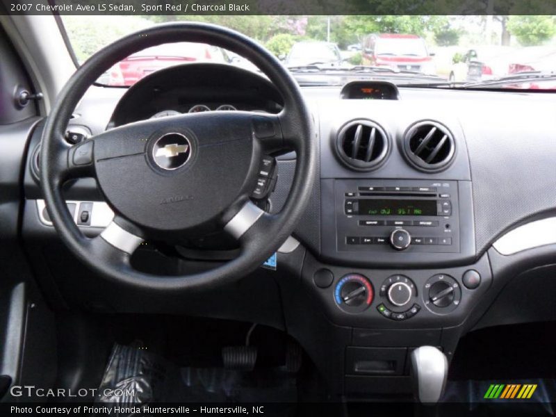Sport Red / Charcoal Black 2007 Chevrolet Aveo LS Sedan