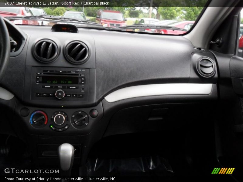 Sport Red / Charcoal Black 2007 Chevrolet Aveo LS Sedan