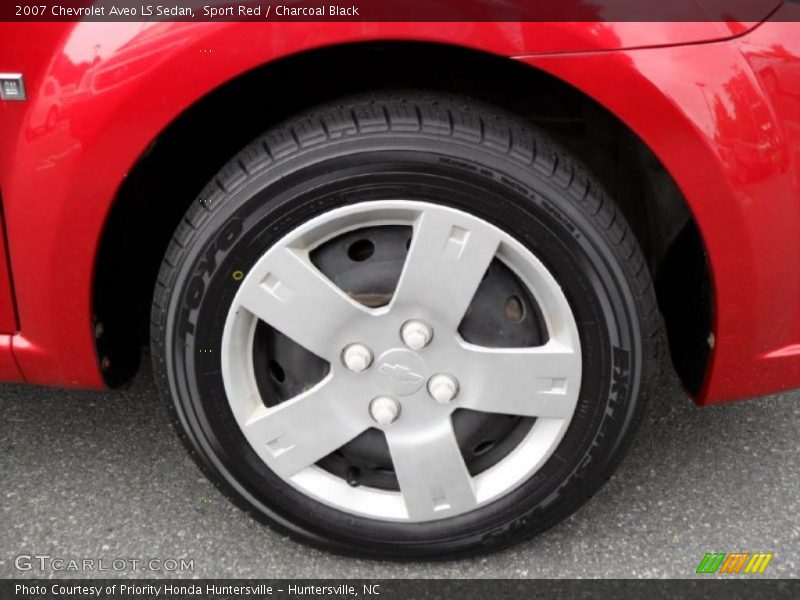 Sport Red / Charcoal Black 2007 Chevrolet Aveo LS Sedan