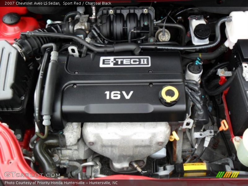 Sport Red / Charcoal Black 2007 Chevrolet Aveo LS Sedan