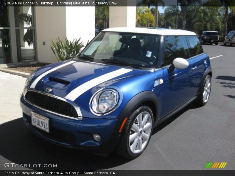 Lightning Blue Metallic / Black/Grey 2009 Mini Cooper S Hardtop