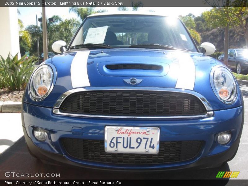 Lightning Blue Metallic / Black/Grey 2009 Mini Cooper S Hardtop
