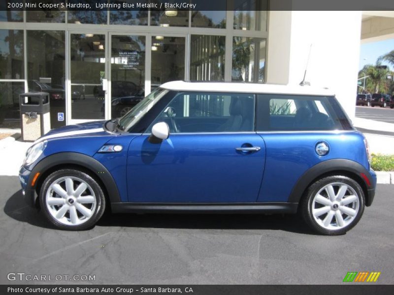 Lightning Blue Metallic / Black/Grey 2009 Mini Cooper S Hardtop