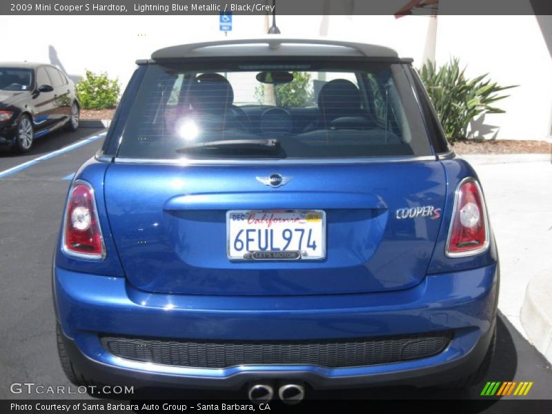 Lightning Blue Metallic / Black/Grey 2009 Mini Cooper S Hardtop