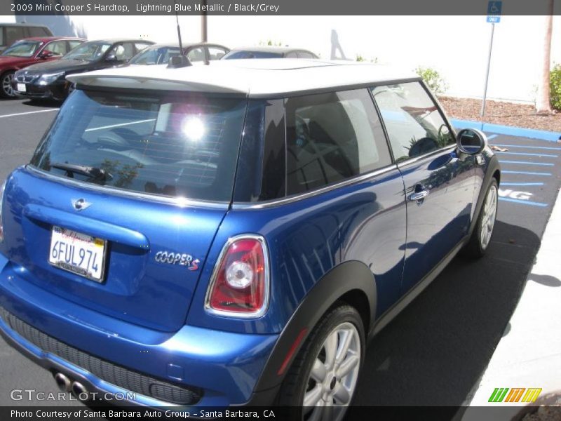 Lightning Blue Metallic / Black/Grey 2009 Mini Cooper S Hardtop