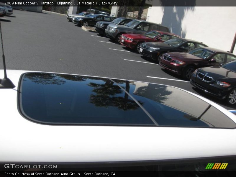 Lightning Blue Metallic / Black/Grey 2009 Mini Cooper S Hardtop