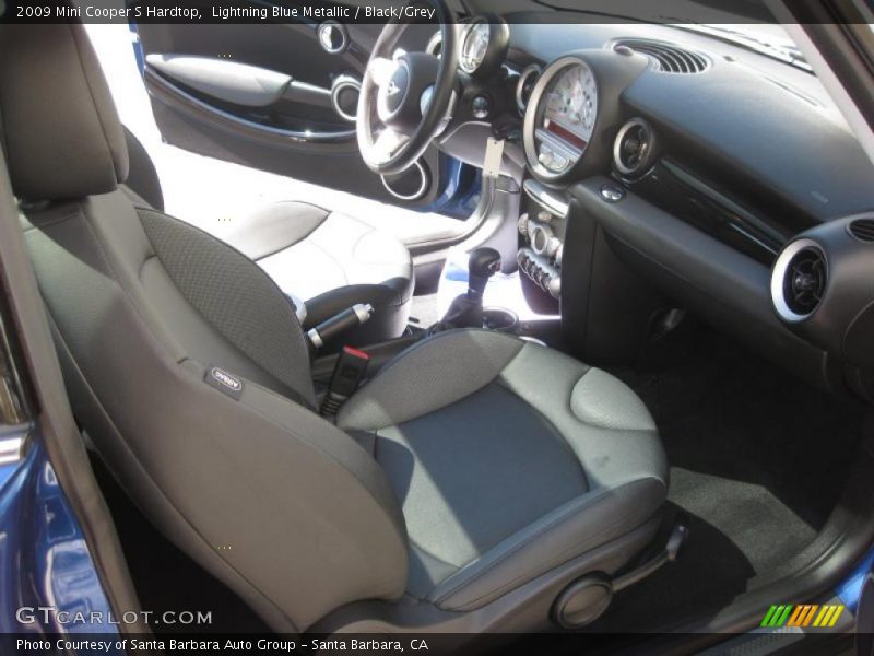 Lightning Blue Metallic / Black/Grey 2009 Mini Cooper S Hardtop