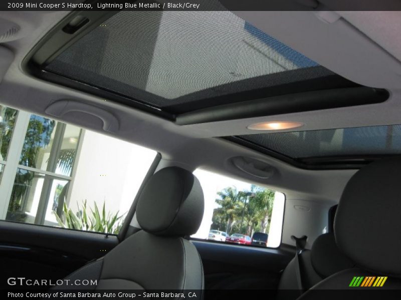 Lightning Blue Metallic / Black/Grey 2009 Mini Cooper S Hardtop