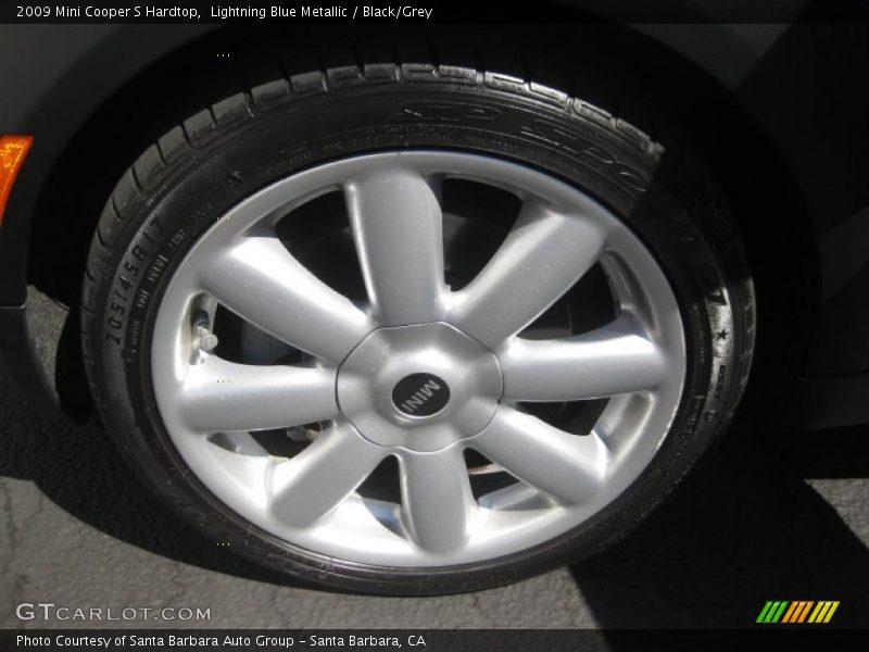 Lightning Blue Metallic / Black/Grey 2009 Mini Cooper S Hardtop