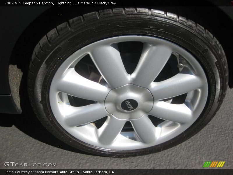 Lightning Blue Metallic / Black/Grey 2009 Mini Cooper S Hardtop