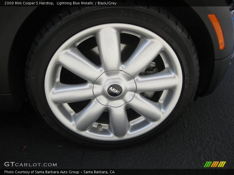 Lightning Blue Metallic / Black/Grey 2009 Mini Cooper S Hardtop