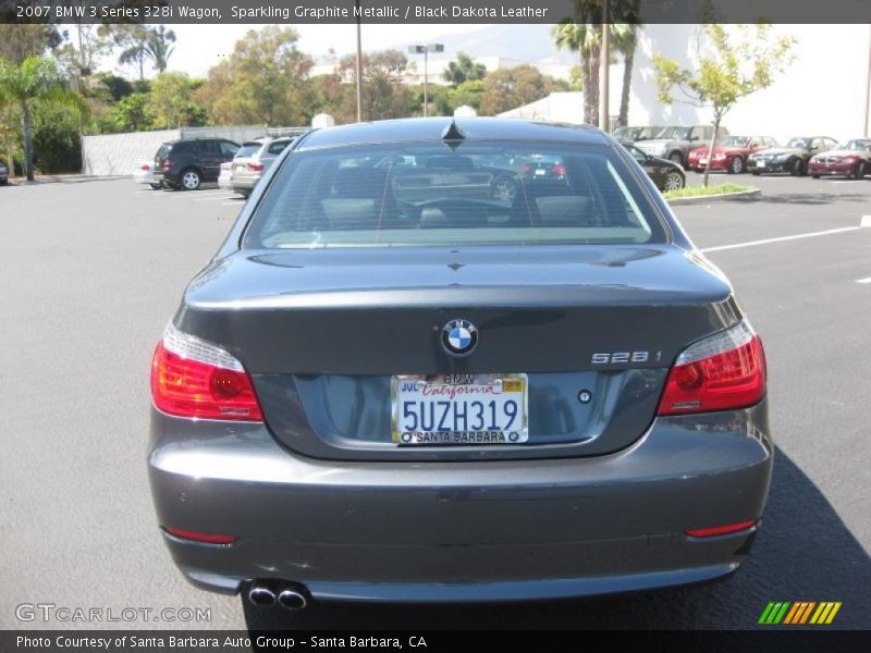 Sparkling Graphite Metallic / Black Dakota Leather 2007 BMW 3 Series 328i Wagon