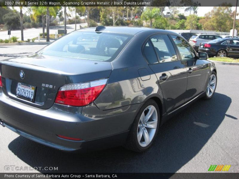 Sparkling Graphite Metallic / Black Dakota Leather 2007 BMW 3 Series 328i Wagon